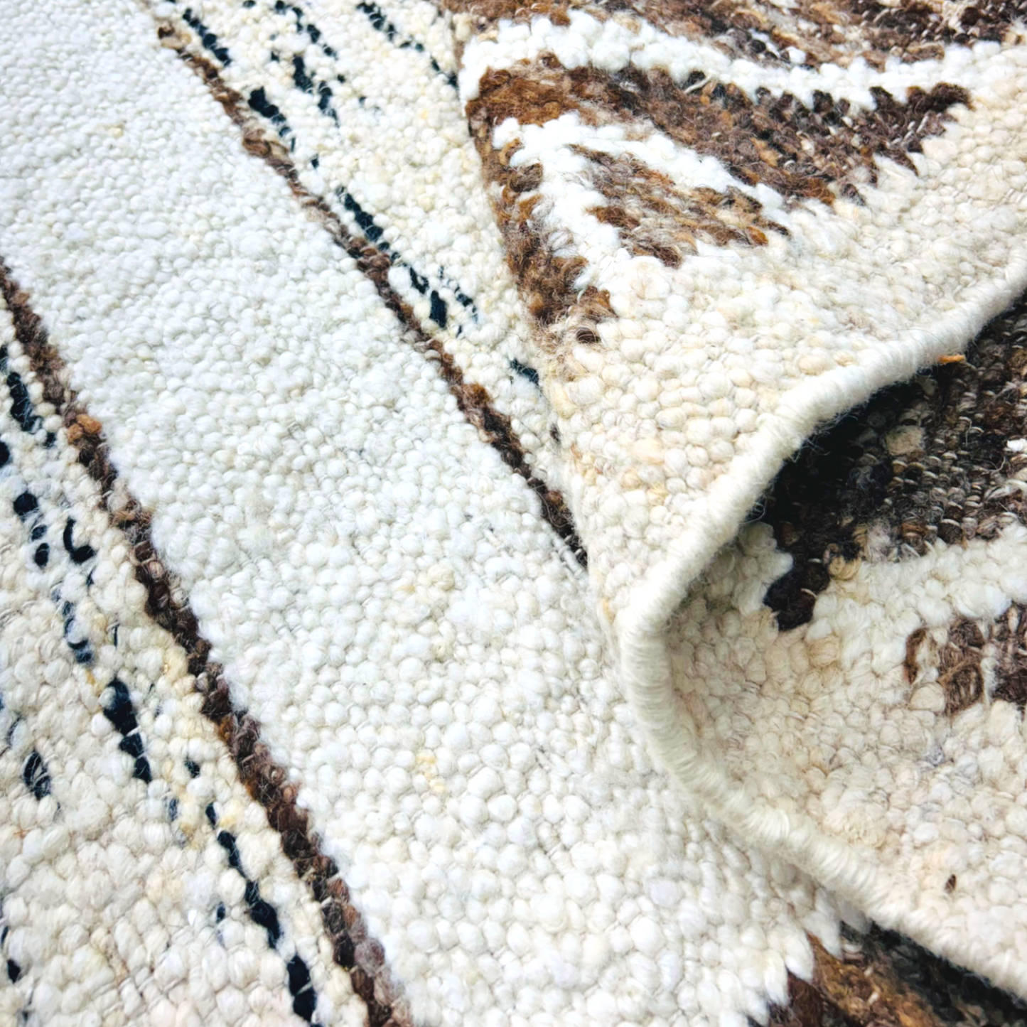 Tribal Echoes Handwoven Wool Durrie