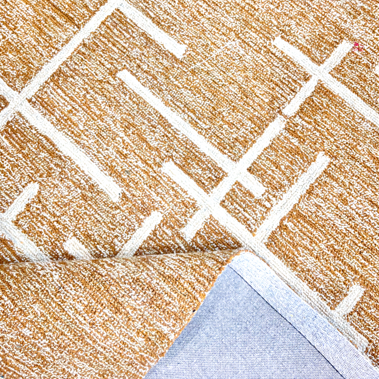 Urban Grid Hand-Tufted Jute Wool Carpet