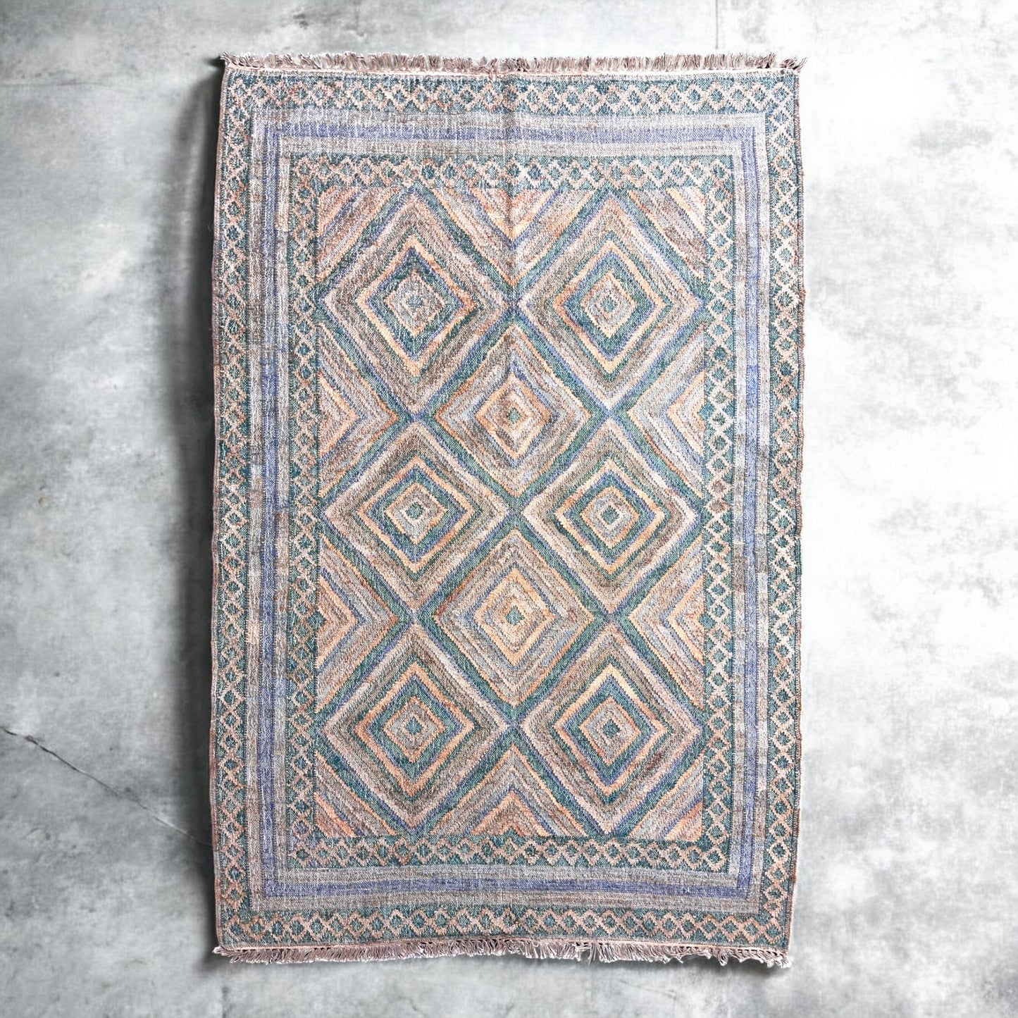 Tribal Tapestry Kelim Jute Durrie
