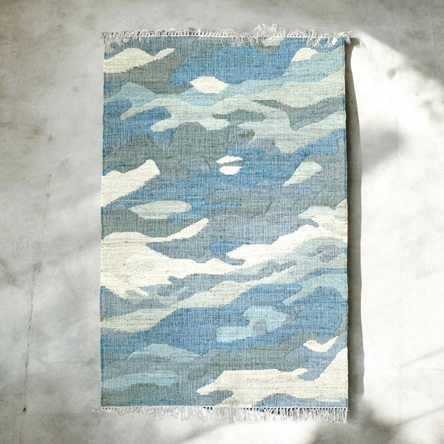 Azure Waves Kelim Jute Durrie