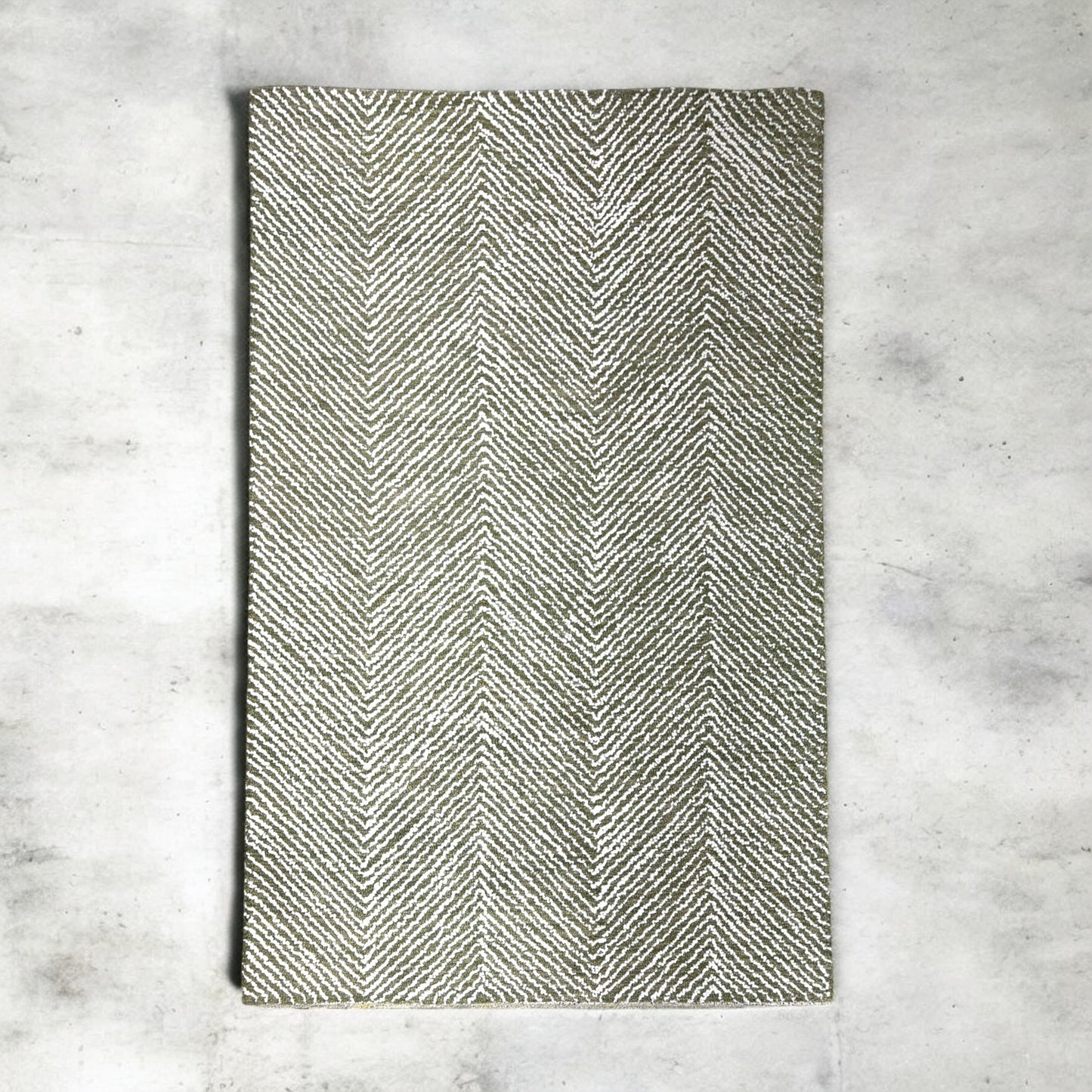 Chevron Elegance Hand-Tufted NZ Wool Carpet
