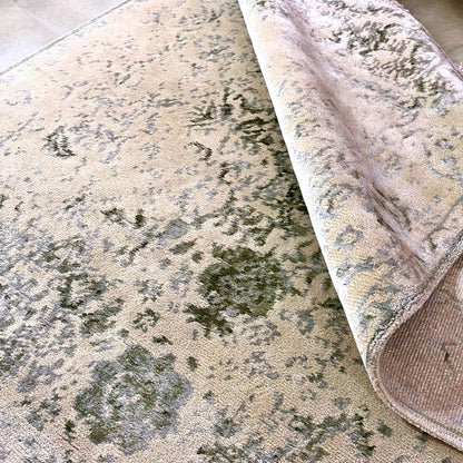 Vintage Elegance Persian Bamboo Silk Carpet
