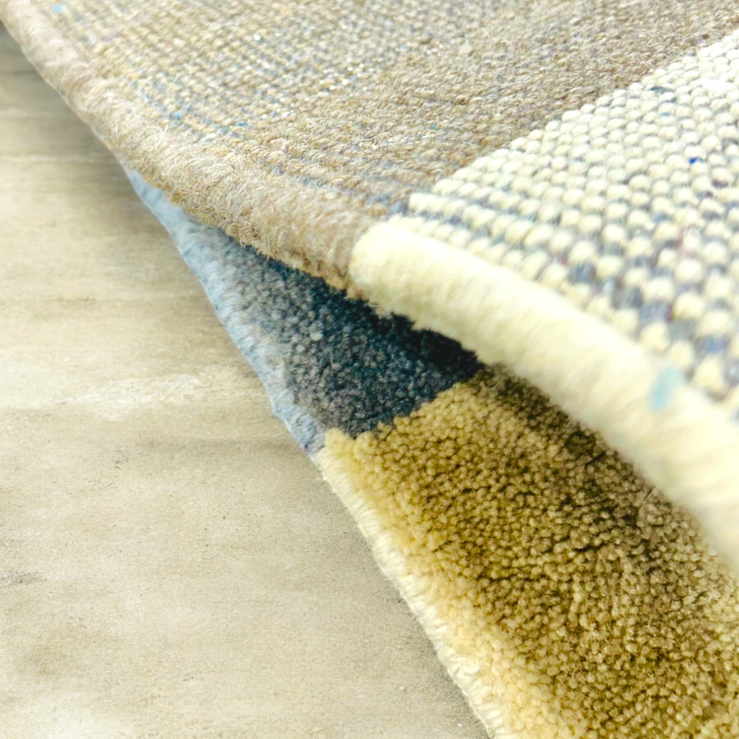 Vibrant Stripes Hand-Tufted Argentina Wool Carpet