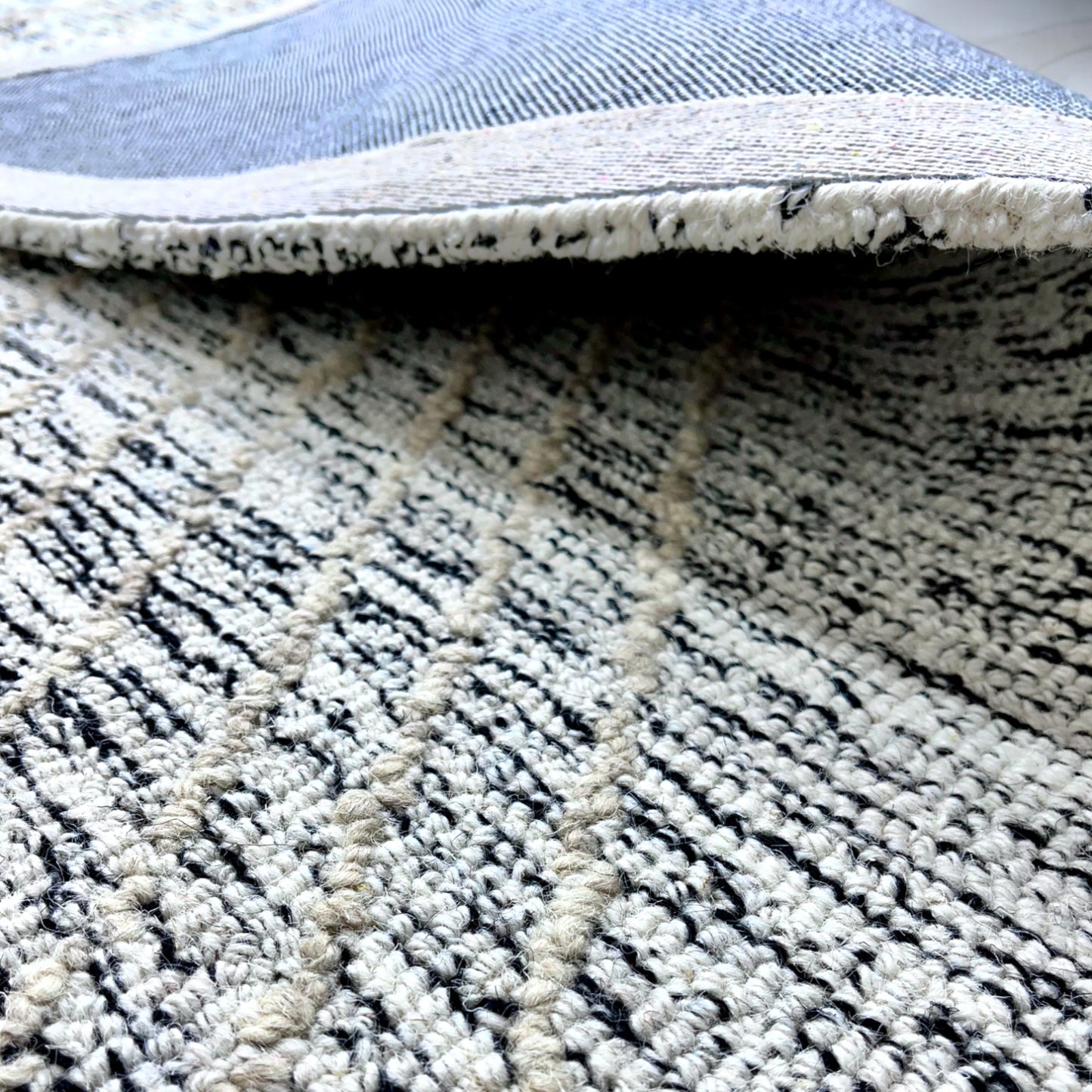 Arctic Diamond Geometric Hand-Tufted NZ Wool Carpet