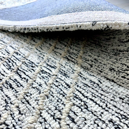 Arctic Diamond Geometric Hand-Tufted NZ Wool Carpet