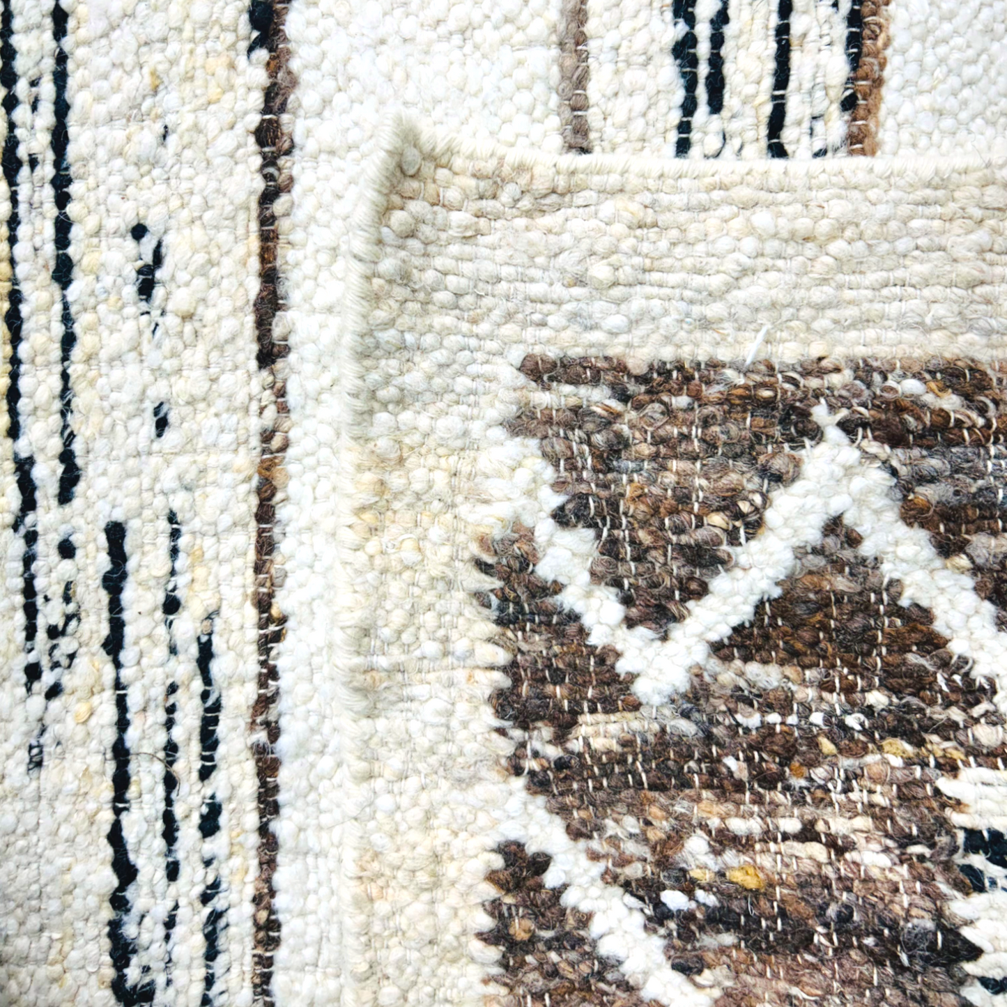 Tribal Echoes Handwoven Wool Durrie