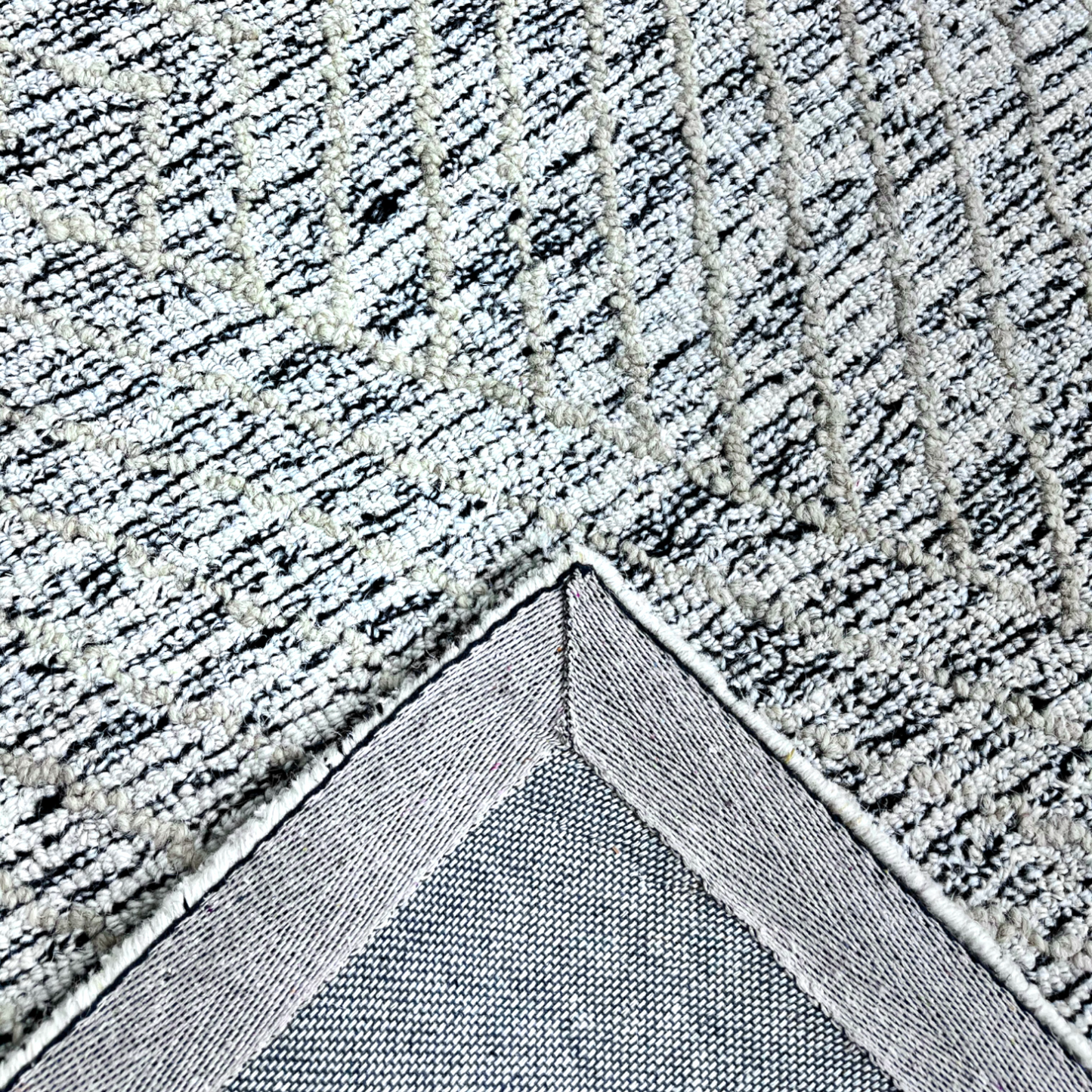 Arctic Diamond Geometric Hand-Tufted NZ Wool Carpet