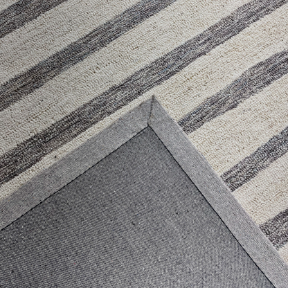 Linear Harmony Hand-Tufted Wool and Jute Carpet