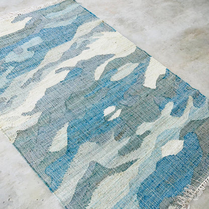 Azure Waves Kelim Jute Durrie