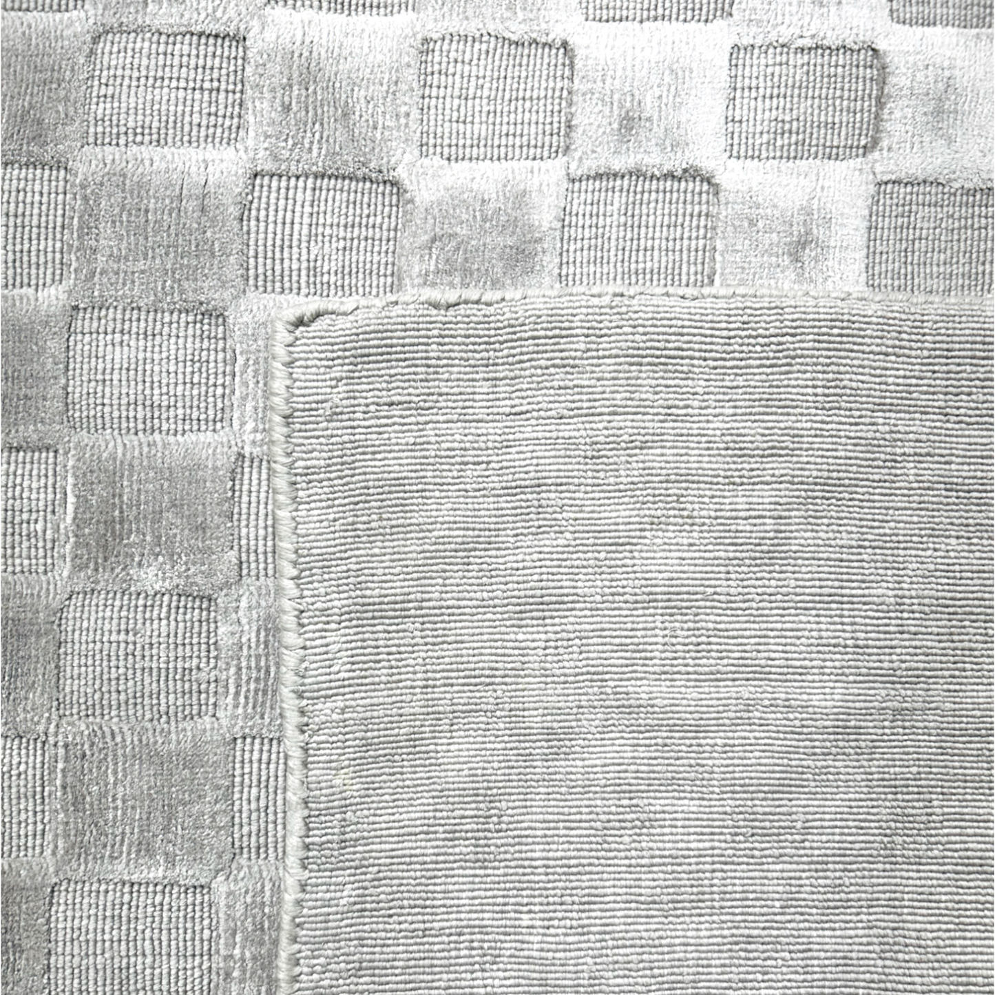 Textured Mosaic Handloomed Viscose Carpet
