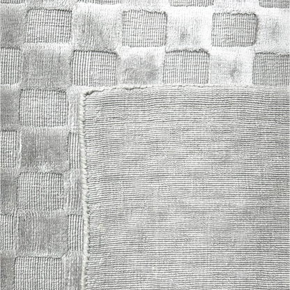 Textured Mosaic Handloomed Viscose Carpet