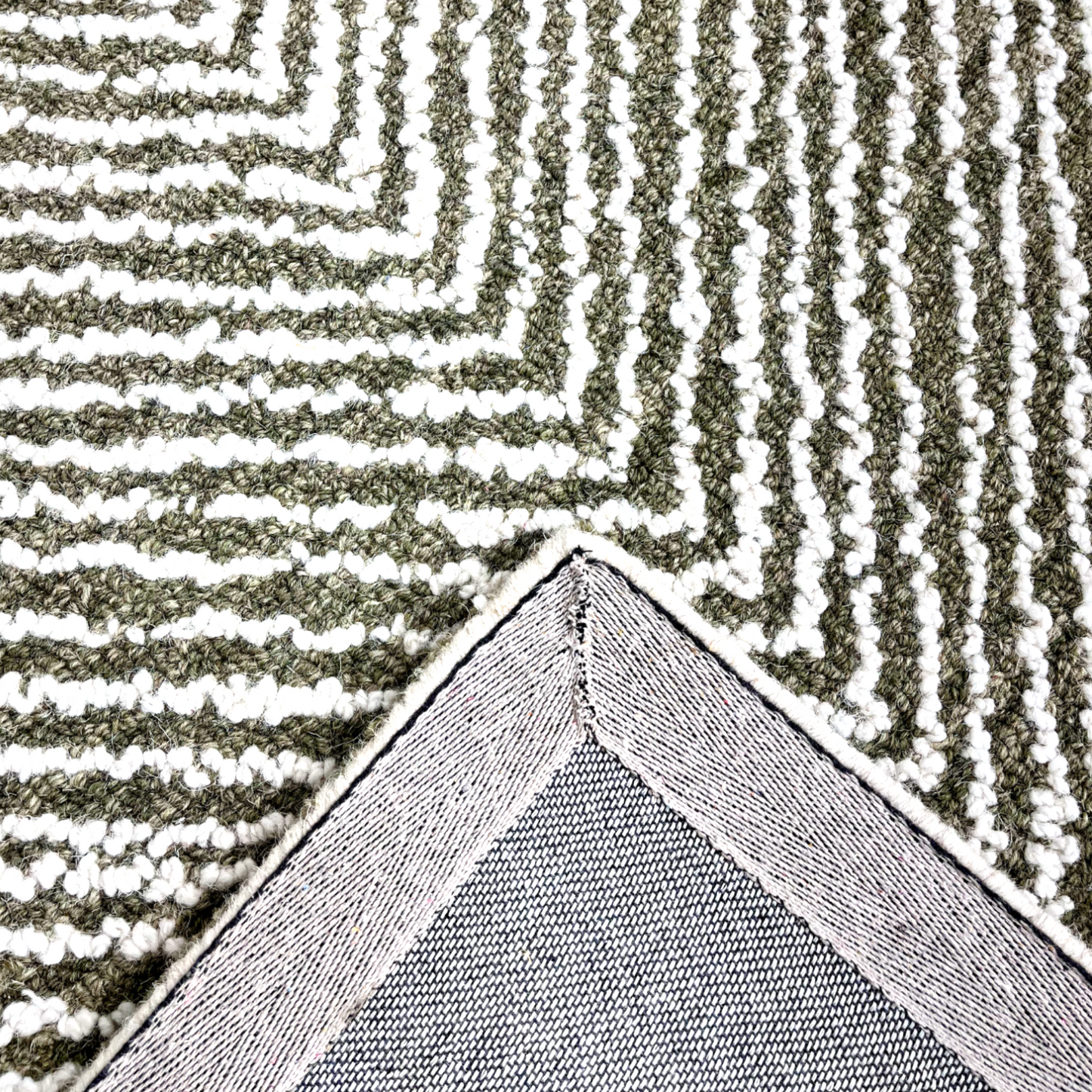 Chevron Elegance Hand-Tufted NZ Wool Carpet