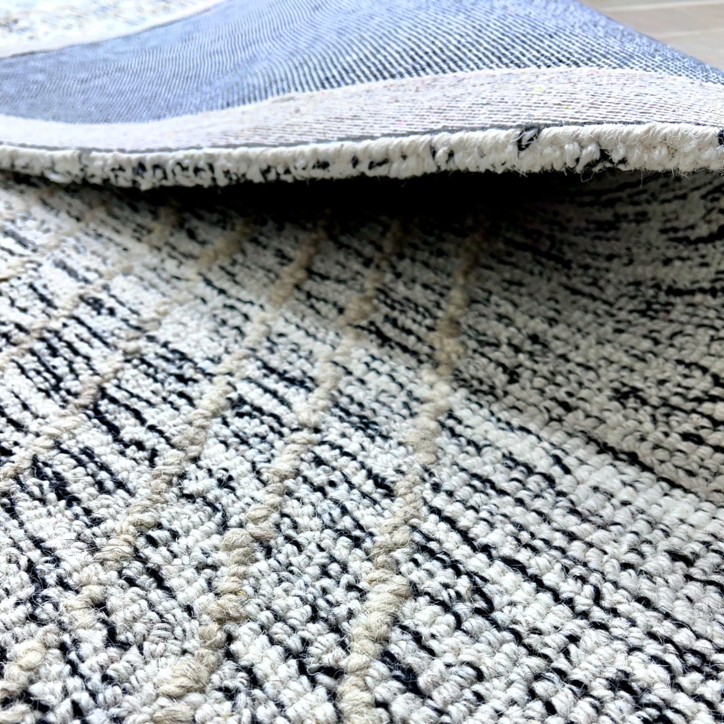 Arctic Diamond Geometric Hand-Tufted NZ Wool Carpet